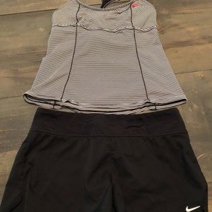 Nike tankini too and shorts swim bottoms